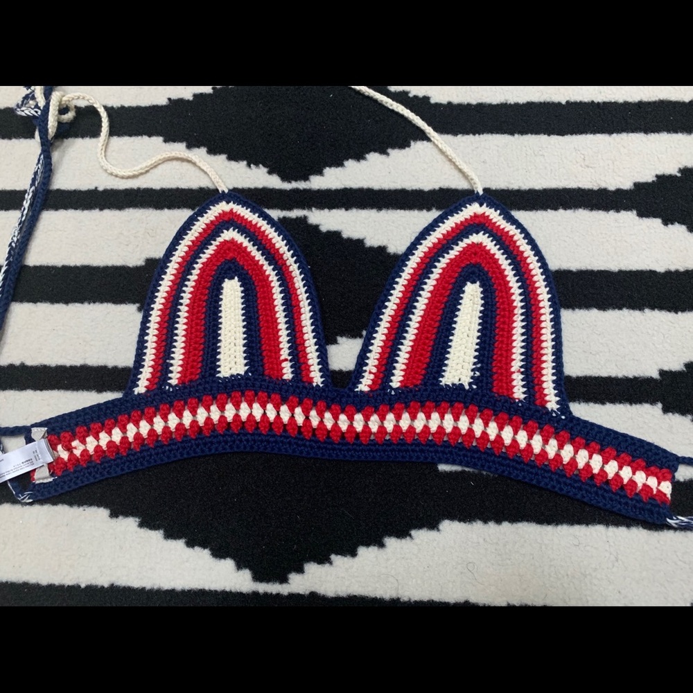 Urban Outfitters American Pride Crochet Crop Top
